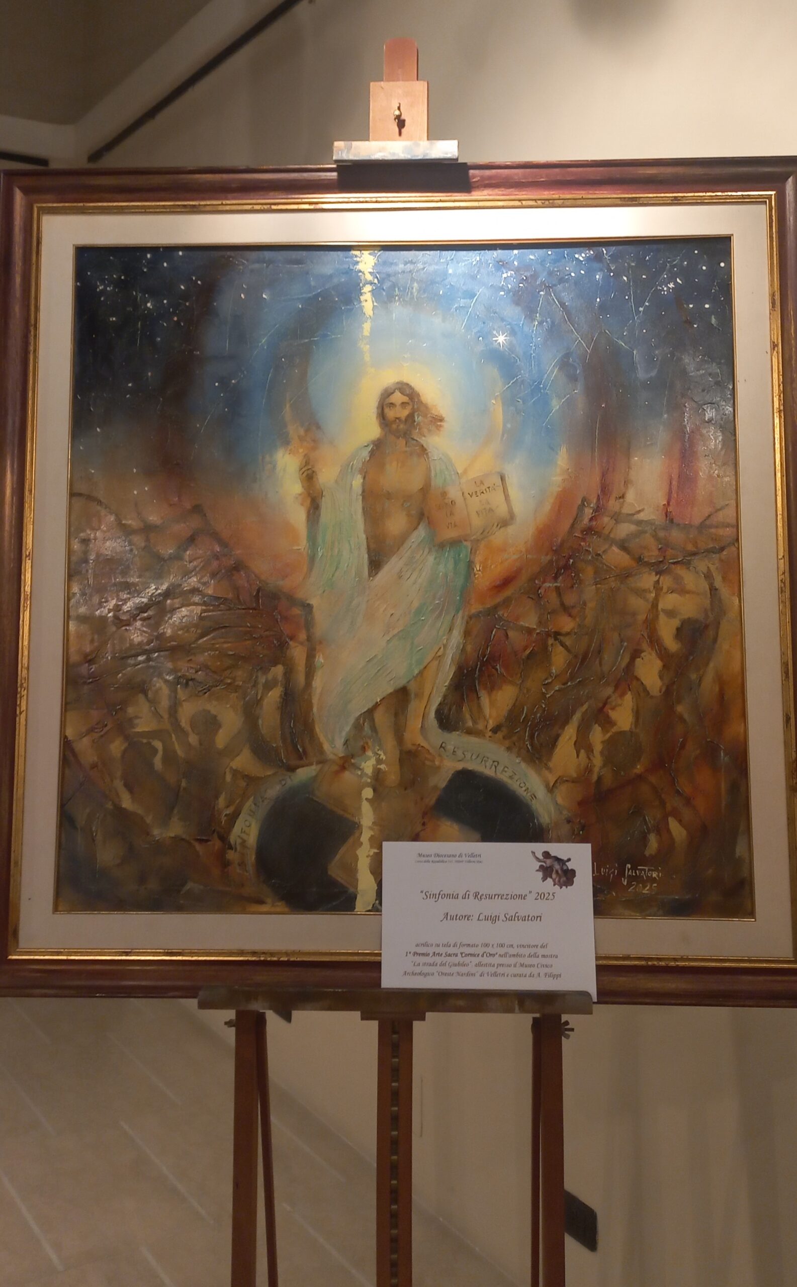 Al Museo Diocesano di Velletri suona la “Sinfonia di Resurrezione”, opera donata dall’artista Luigi Salvatori