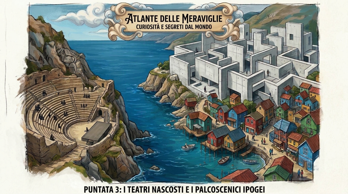 Atlante delle Meraviglie. Curiosità e Segreti dal Mondo – Pt 3: I Teatri Nascosti e i Palcoscenici Ipogei