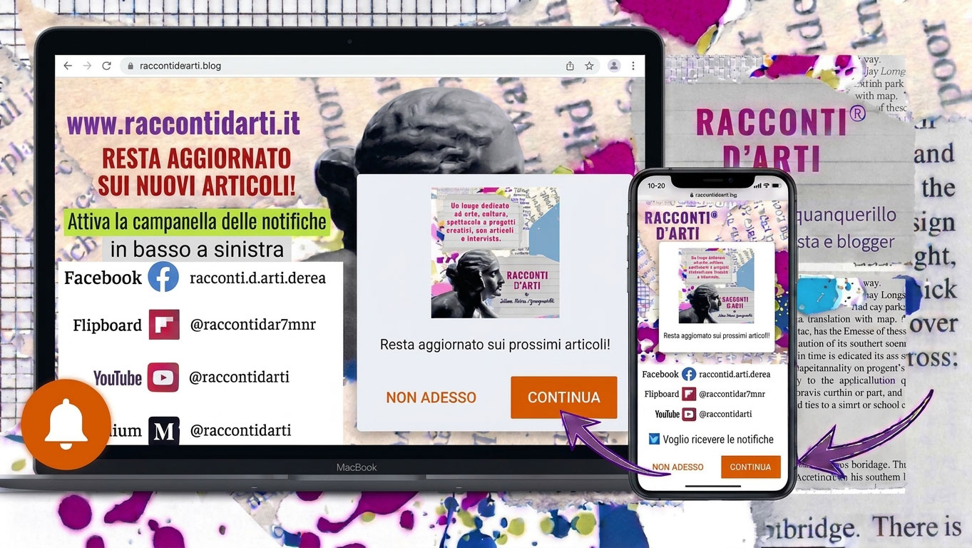Iscriviti a Racconti d'Arti e resta aggiornato in tempo reale